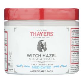 Thayer's Natural Remedies Superhazel Topical Pain Reliever Pads - 1 Each - 60 Pads