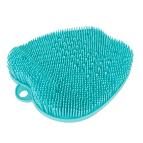 Shower Foot Scrubber Foot Massager Exfoliation Cleaner Mat Improve Foot Circulation Scrubber Foot Pain Relief Mat w/ Anti-slip Suction Cups (Option: aqua)