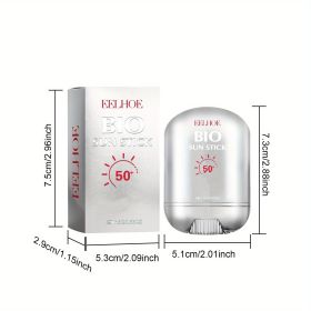 2pcs Bio Sun Stick - Facial Sunscreen - Hydrating & Soothing Moisturizer For All Skin Types - Waterproof Portable Uvioresistant, With Nicotinamid (Option: 2pc)